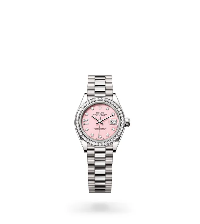 Rolex Lady-Datejust - Oyster, 28 mm, white gold and diamonds M279139RBR-0002 at Knar Jewellery