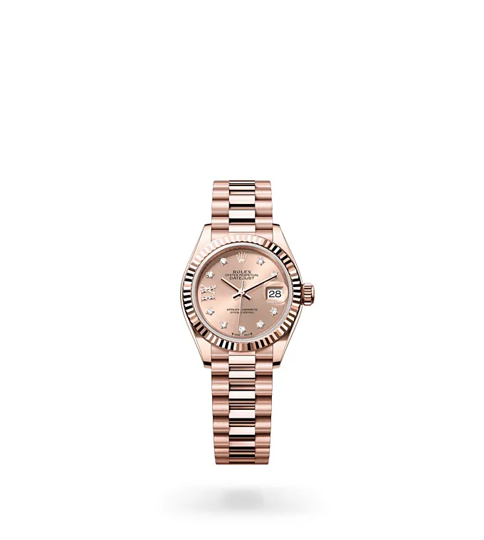 Rolex Lady-Datejust - Oyster, 28 mm, Everose gold M279175-0029 at Knar Jewellery