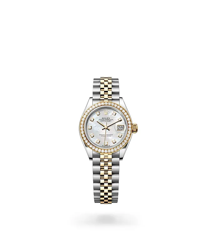 Rolex Lady-Datejust - Oyster, 28 mm, Oystersteel, yellow gold and diamonds M279383RBR-0019 at Knar Jewellery