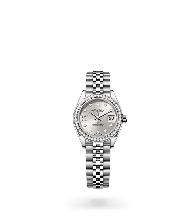 Rolex Lady-Datejust - Oyster, 28 mm, Oystersteel, white gold and diamonds M279384RBR-0021 at Knar Jewellery